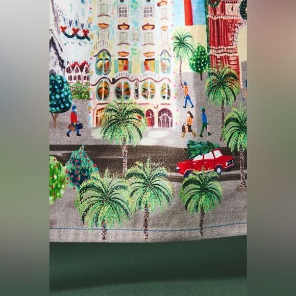 Anthropologie Holiday the City Dish Towel Barcelona - Picture 2 of 2